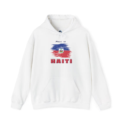 Made in Haiti Hoodie – Haitian Flag Unisex Heavy Blend Sweatshirt – Cozy Cultural Apparel - CreoleSizzle