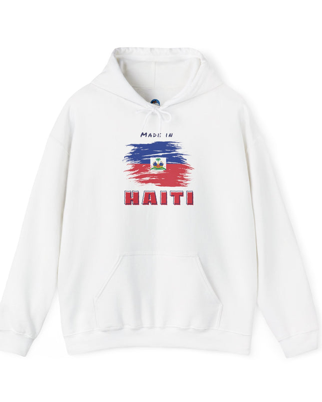 Made in Haiti Hoodie – Haitian Flag Unisex Heavy Blend Sweatshirt – Cozy Cultural Apparel - CreoleSizzle