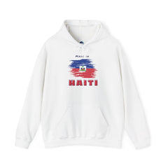 Made in Haiti Hoodie – Haitian Flag Unisex Heavy Blend Sweatshirt – Cozy Cultural Apparel