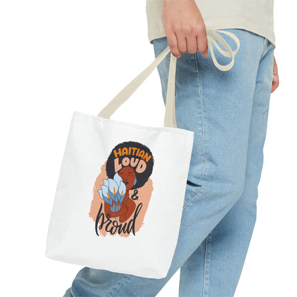 Haitian Loud & Proud Premium Cultural Tote Bags Limited Artist Edition - CreoleSizzle