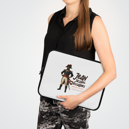 Jean Jacques Dessalines The Warrior March Haitian Revolutionary Leader Laptop Sleeve - CreoleSizzle
