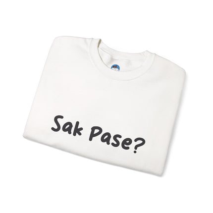 Sak Pasè? Crewneck Sweatshirt Haitian Greeting Series Unisex Streetwear Essential Crewneck Sweatshirt