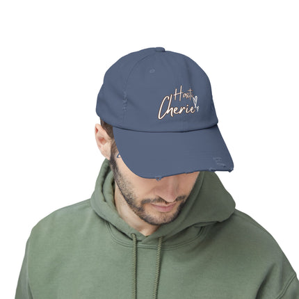 Haiti Cherie Distressed Cotton Hat Celebrate Haitian Pride in Style