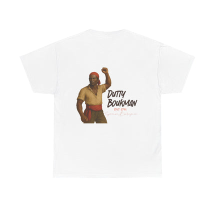 Dutty Boukman Unisex Cotton Tee Afrocentric Heritage Shirt Revolutionary Design History Lover’s Gift Inspirational T-Shirt