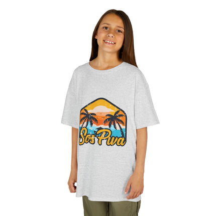 Sos Pwa Kids T-Shirt Celebrate Haitian Cuisine and Culture with Fun and Style ShirtKids Heavy Cotton™ Tee - CreoleSizzle