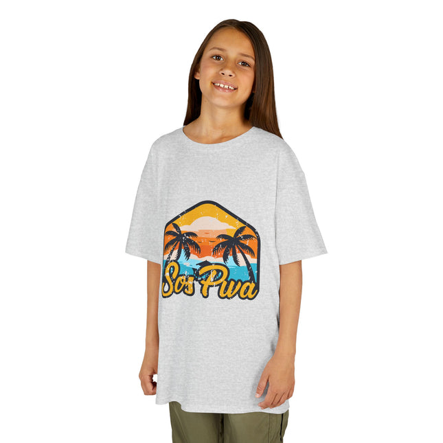 Sos Pwa Kids T-Shirt Celebrate Haitian Cuisine and Culture with Fun and Style ShirtKids Heavy Cotton™ Tee - CreoleSizzle