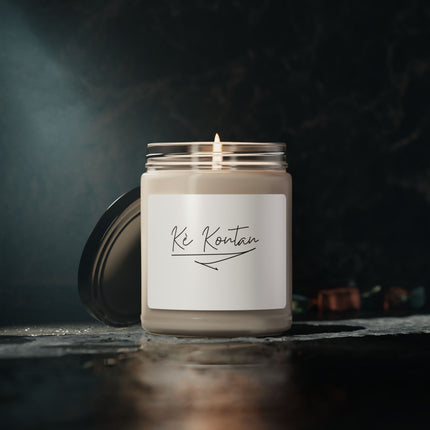Kè Kontan Happy Heart Minimalist Candle Elegant Haitian Joy Collection - CreoleSizzle