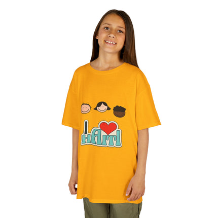 Kids "I Love Haiti" T-Shirt - Fun Haitian Pride Tee for Everyday Wear - Ethically Made Children’s Cotton Shirt - CreoleSizzle