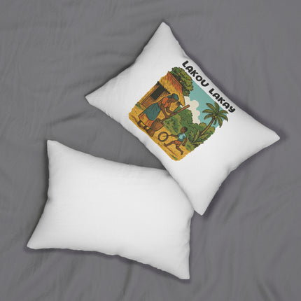 Lakou Lakay Ancestral Courtyard Pillow Limited Home Accent Edition - CreoleSizzle
