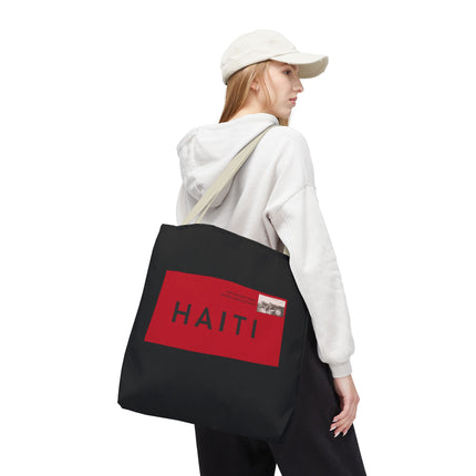 Haiti Postage Limited Edition Heritage Tote Bags Retro Seal Design - CreoleSizzle