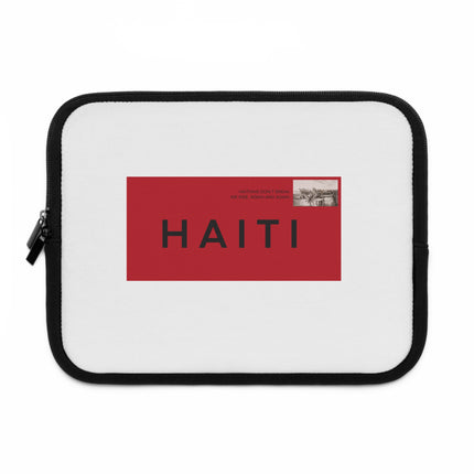 Stamped in Heritage Limited Edition Haiti Postage Laptop Sleeve Diaspora Pride Collection - CreoleSizzle