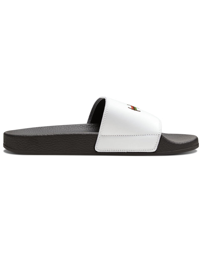 Haiti Pride Slide Sandals Minimalist Heritage Edition