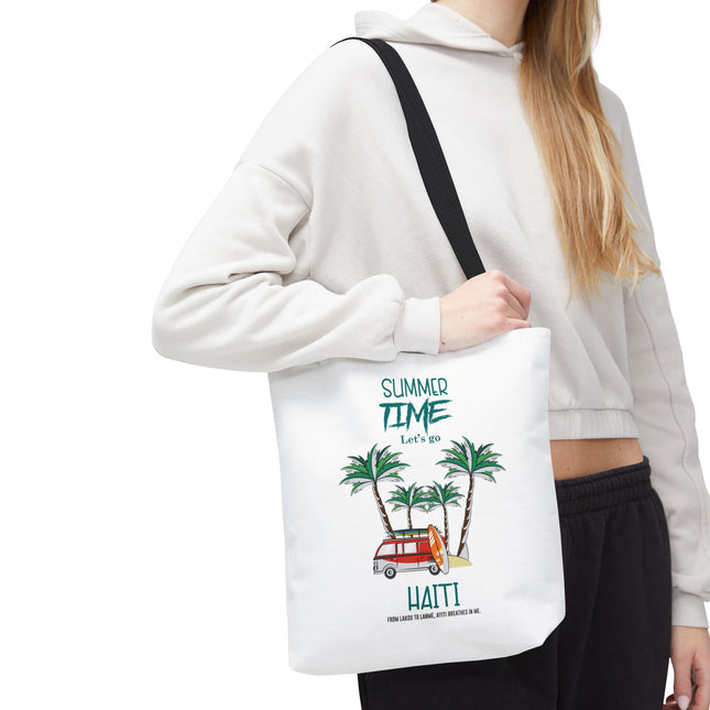 Summer Time Haiti Limited Edition Tropical Design Tote Haitian Beach Vibes - CreoleSizzle
