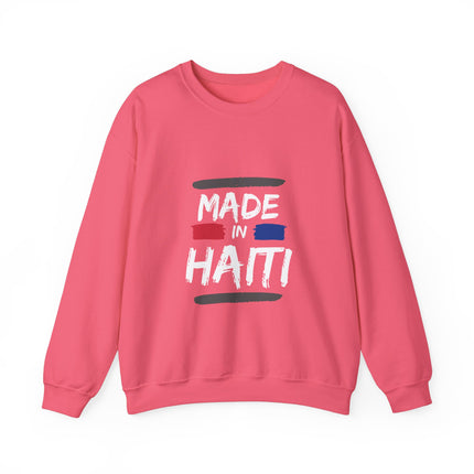 Made in Haiti Unisex Crewneck Sweatshirt – Haitian Pride Sweater, Heritage Clothing, Comfortable Heavy Blend Pullover - CreoleSizzle