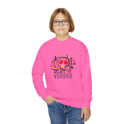 The Rebel Spirit Vodou-Inspired Youth Sweatshirt Afro-Haitian Cultural Series Kids’ Premium Crewneck