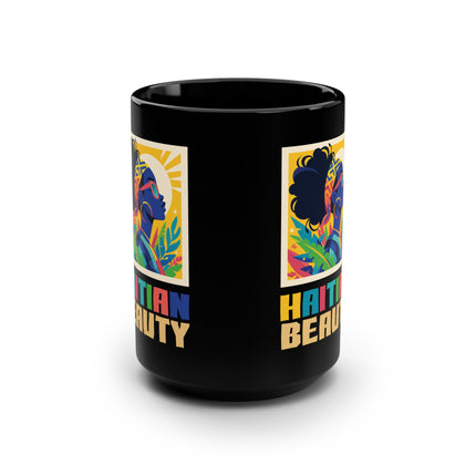 Haitian Beauty Melanin Majesty Premium Mug Afro Caribbean Grace & Cultural Pride
