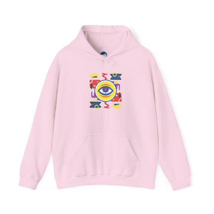 The Watchful Spirit Creole Eye Protection Hoodie Afro-Haitian Heritage Series Unisex Heavy Blend Sweatshirt