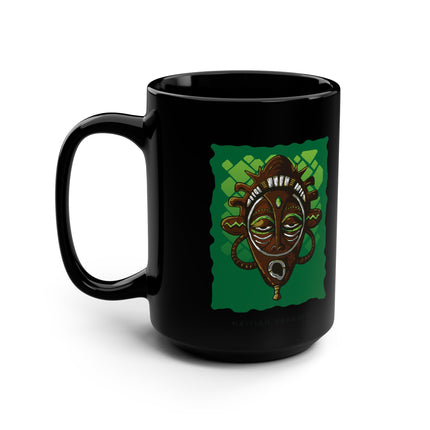 Haitian Paradise Mask of the Ancestors 15oz Premium Heritage Coffee Mug