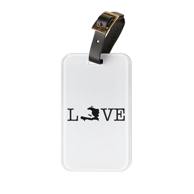 LOVE Haiti Limited Heritage Edition Luggage Tag Minimal Island Design