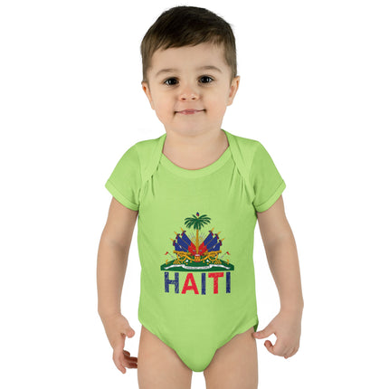 Ayiti in Crayon Haitian Pride Infant Baby Bodysuit Cultural Heritage Baby Onesie Diaspora Babywear Cute Baby Clothes