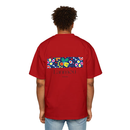 Lanmou Love Oversized Tee Haitian Heritage Streetwear, Trendy Layering Piece Unisex Premium Casual T-Shirt Haitian Street Vibes Graphic on Back