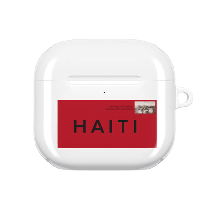 Haiti Postage Stamp Modern Diaspora Tribute AirPods Case Cultural Connection Series