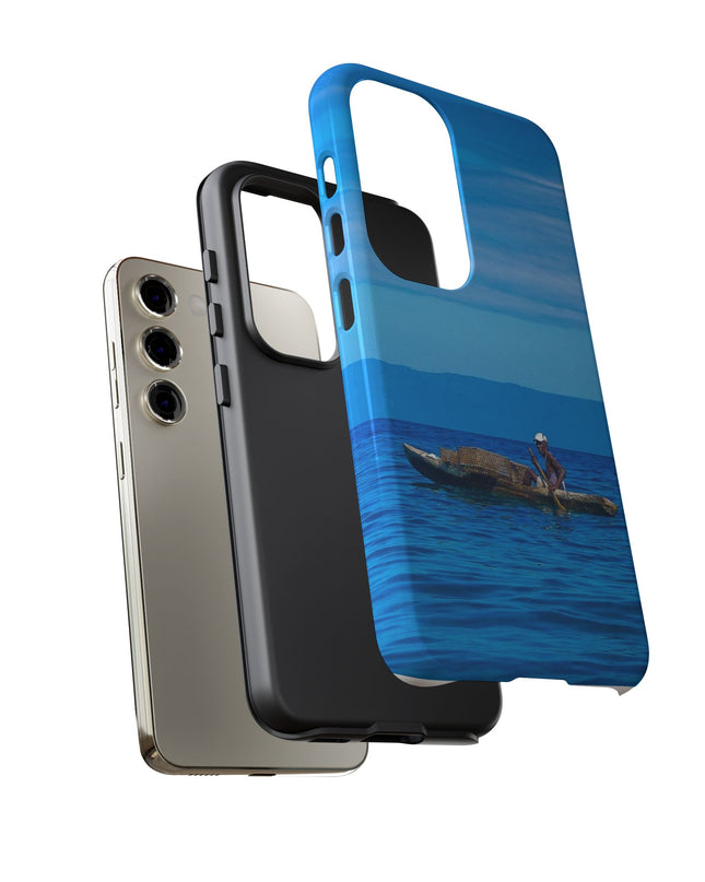 Haitian Fisherman Phone Case – Coastal Art Design – Durable, Stylish Caribbean Inspired Case - CreoleSizzle
