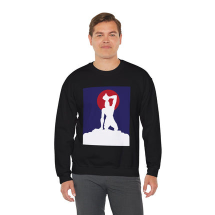 Neg Mawon Rising Haitian Freedom Silhouette Sweatshirt Ancestral Strength Series  Inspirational Unisex Crewneck Sweatshirt