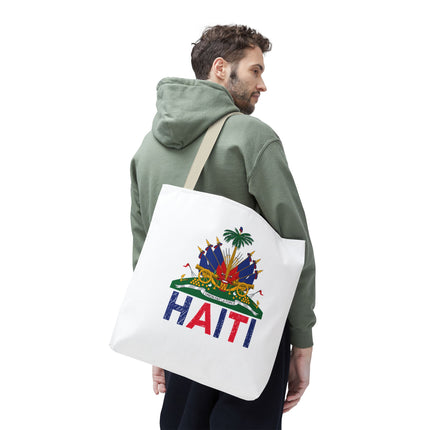 Ayiti Crayon Emblem Educational Heritage Tote Bag Diaspora Kids Edition - CreoleSizzle