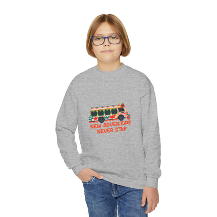 The Explorer’s Ride  Tap-Tap Adventure Sweatshirt Haitian Travel Series Youth Premium Crewneck