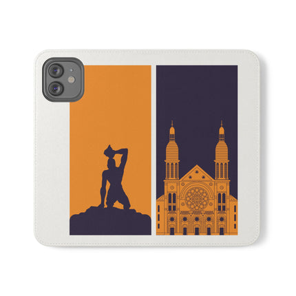 Ayiti Soulscape Marron And Cathedral Mirrored Flip Case for iPhone Edition Symbol of Dual Heritage