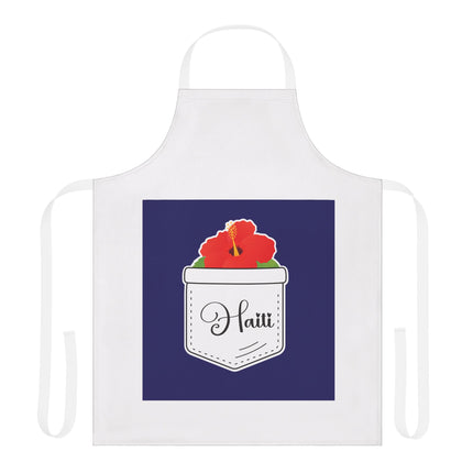 Haiti Hibiscus Pocket Premium Heritage Apron Limited Artist Edition
