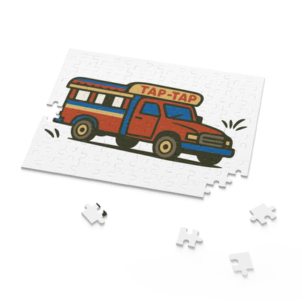 Tap-Tap Bus Haitian Street Culture Puzzle Vibrant Urban Heritage Edition - CreoleSizzle
