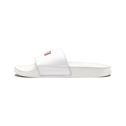 Haiti Pride Slide Sandals Minimalist Heritage Edition - CreoleSizzle