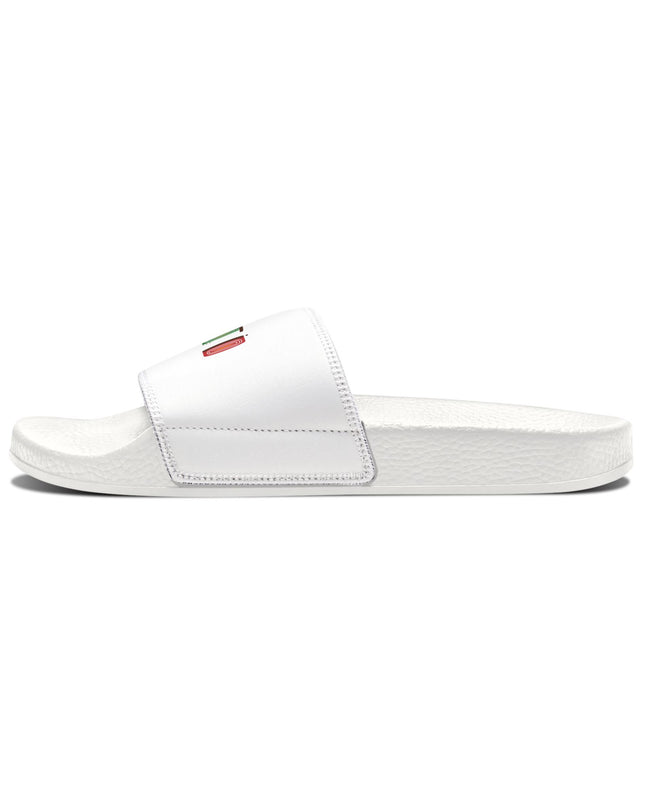Haiti Pride Slide Sandals Minimalist Heritage Edition