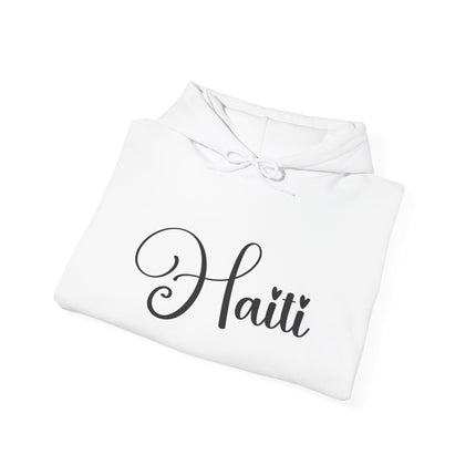 The Calligrapher’s Mark Minimalist Haiti Hoodie Cultural Pride Series Unisex Premium Hoodie