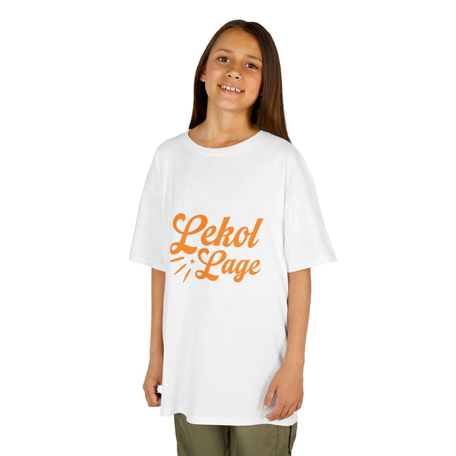 Kids Haitian Heritage Tee Lekol Lage Graphic ShirtKids Heavy Cotton™ Tee - CreoleSizzle
