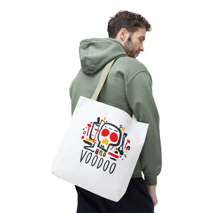 Voodoo Art Haitian Spiritual Symbols Tote Afro-Caribbean Vodou Design - CreoleSizzle