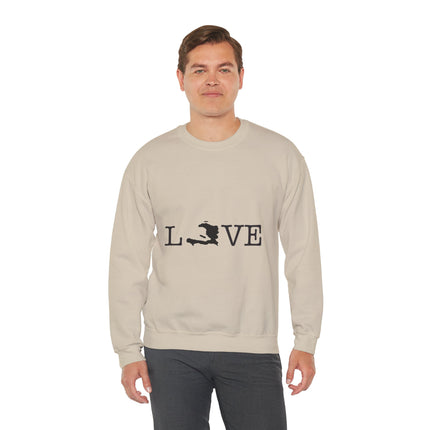 LOVE Haitian Island Edition Sweatshirt Minimalist Heritage Series Love Crewneck Sweatshirt