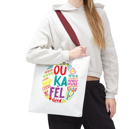 Ou Ka Fè’l Limited Edition Creole Motivation Tote Inspirational Haitian Design - CreoleSizzle
