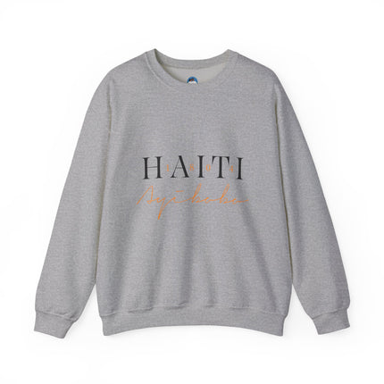 “Haitian Beauty” Sweatshirt Bold Afro-Caribbean Portrait, Unisex Cultural Streetwear, Stylish Haiti Crewneck Sweatshirt