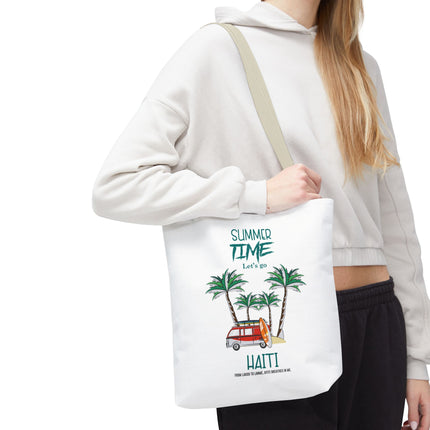 Summer Time Haiti Limited Edition Tropical Design Tote Haitian Beach Vibes - CreoleSizzle