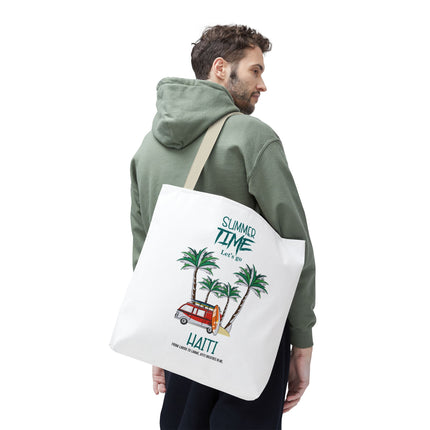 Summer Time Haiti Limited Edition Tropical Design Tote Haitian Beach Vibes - CreoleSizzle