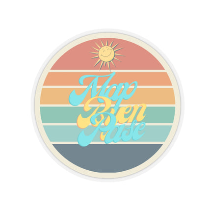 Map Byen Pase Vinyl Sticker – Haitian Inspired Retro Design – Durable Glossy Décor Sticker - CreoleSizzle