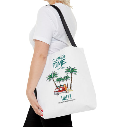 Summer Time Haiti Limited Edition Tropical Design Tote Haitian Beach Vibes - CreoleSizzle