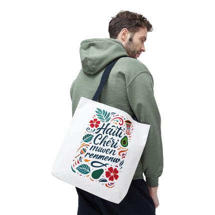 Haiti Chéri Mwen Renmenw Limited Edition Heritage Tote Love Letter to Haiti - CreoleSizzle