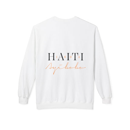 The 1804 Emblem Heritage & Freedom Crewneck Sweatshirt Haitian Pride Series Unisex Midweight Fleece