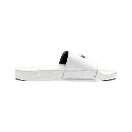 Haiti Pride Slide Sandals Minimalist Heritage Edition - CreoleSizzle