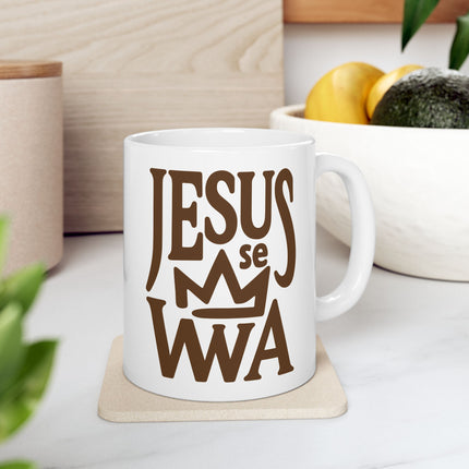 Jezi se Wa Limited Faith and Heritage Edition Ceramic Mug Haitian Spiritual Pride Design - CreoleSizzle