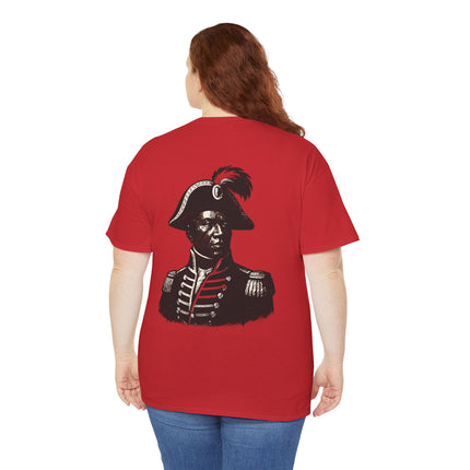 The Visionary’s Gaze Toussaint-Inspired Graphic T-Shirt Haitian Freedom Series Unisex Heavy Cotton T-Shirt